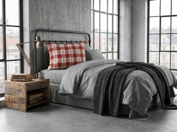 Poszewka na poduszkę z mikrofibry TARTAN HEART 50x70 cm, kolorowa