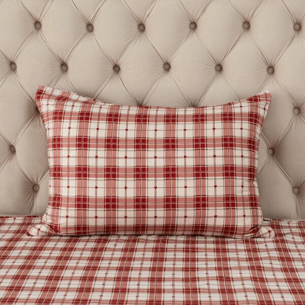 Poszewka na poduszkę z mikrofibry TARTAN HEART 50x70 cm, kolorowa
