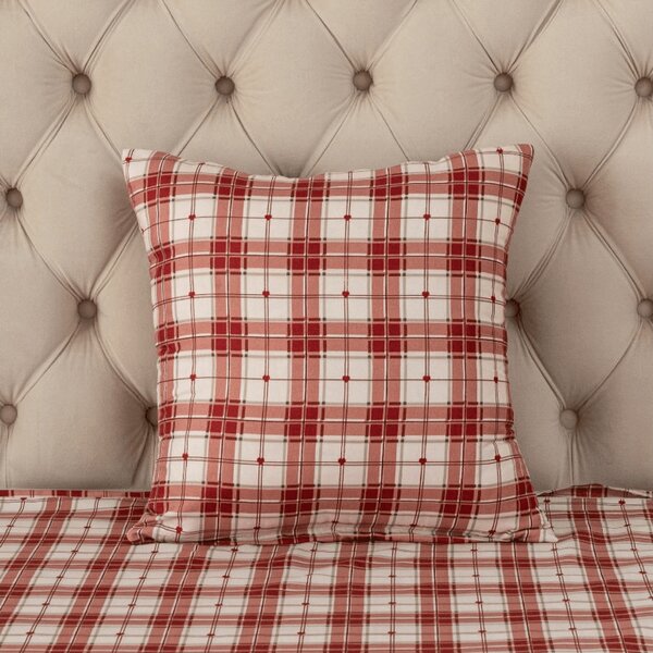 Poszewka na poduszkę z mikrofibry TARTAN HEART 45x45 cm, kolorowa