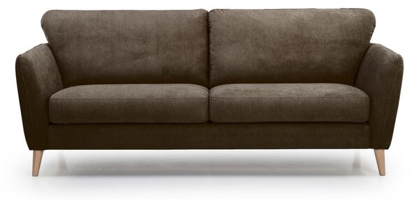 Brązowa sofa Scandic Paris, 206 cm