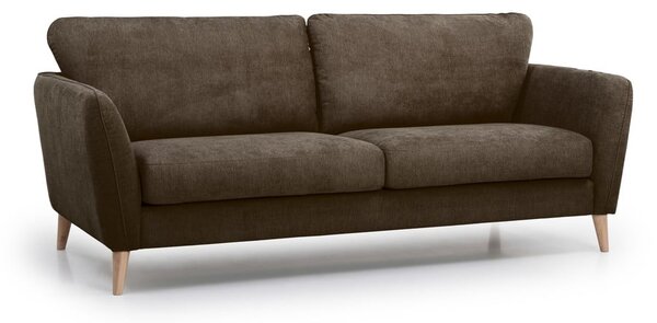 Brązowa sofa Scandic Paris, 206 cm