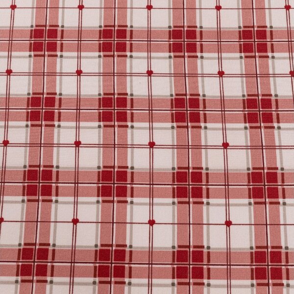 Prześcieradło z mikrofibry TARTAN HEART kolorowe 90x200 cm