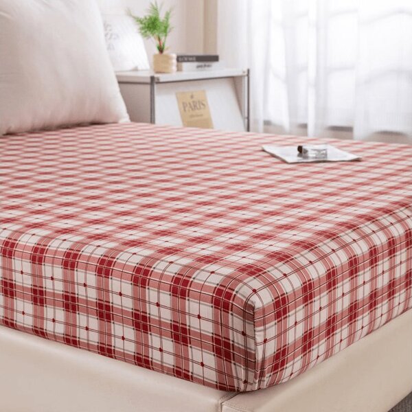 Prześcieradło z mikrofibry TARTAN HEART kolorowe 90x200 cm