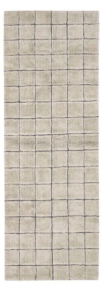Beżowy wełniany chodnik tkany ręcznie 80x230 cm Mosaic Sandstone – Lorena Canals