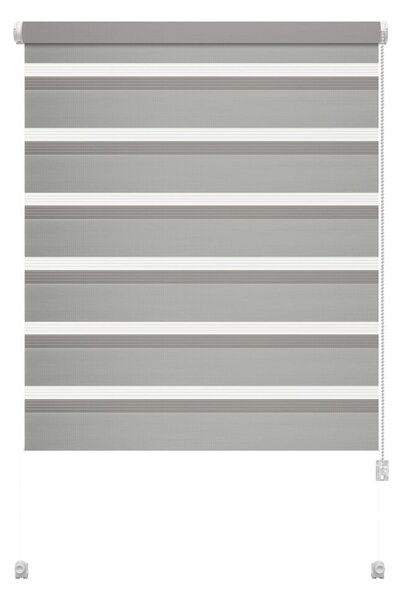 Szara roleta dzień i noc 42,5x150 cm Zebra – Gardinia