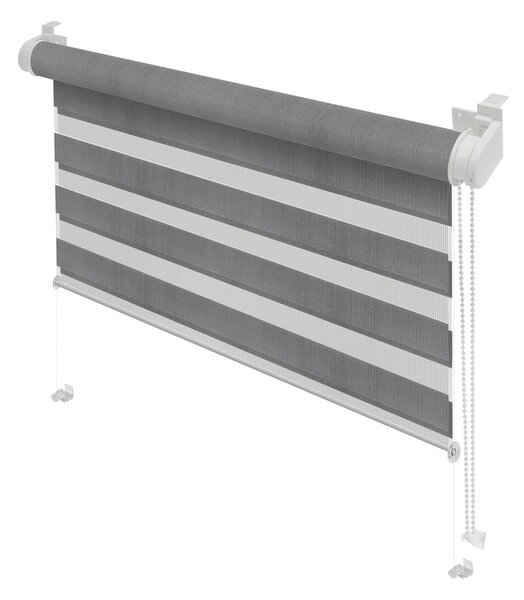Szara roleta dzień i noc 42,5x150 cm Zebra – Gardinia