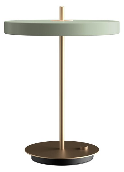 Jasnozielona lampa stołowa LED ze ściemniaczem i metalowym kloszem (wysokość 41,5 cm) Asteria Table – UMAGE