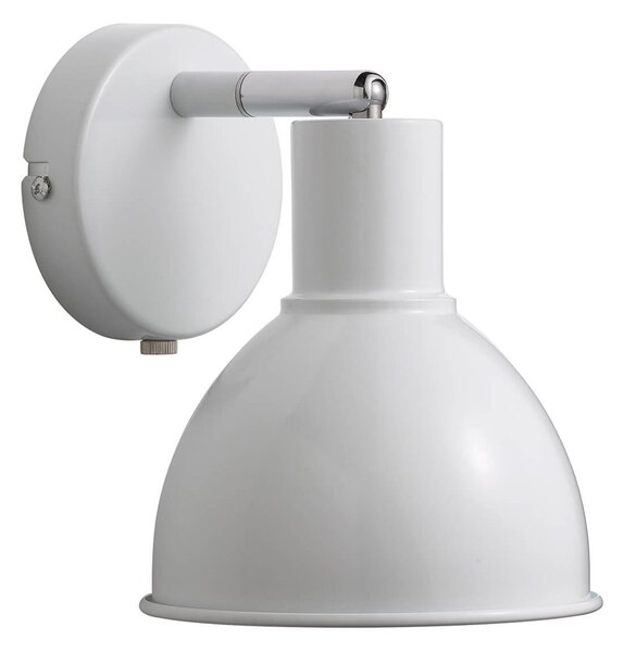 Lampa Ścienna Nordlux, Pop Wall, ściemnialny, biały, salon, metal, skandynawski