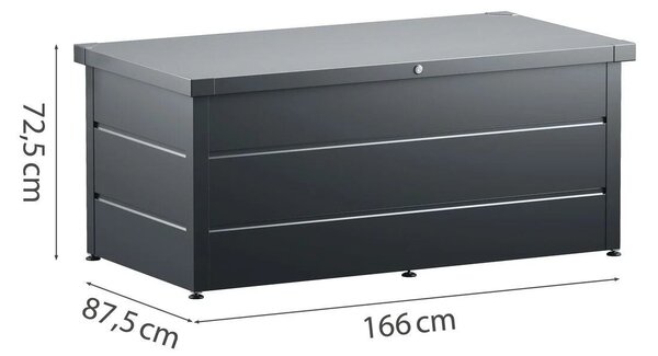 Juno 1620 Pudełko do przechowywania, 160 x 80 x 72,5 cm, antracyt, HÖRMANN 4800305