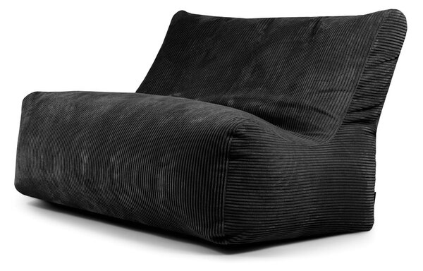 Czarny sztruksowy worek do siedzenia Sofa Seat Lounge – SLOWDOWN