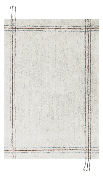 Kremowy bawełniany dywan tkany ręcznie odpowiedni do prania 90x130 cm Cuisine Natural – Lorena Canals