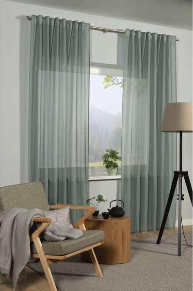 Zielona firanka 135x245 cm Zen Silence – Gardinia