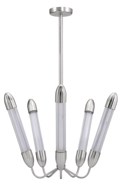 Stalowa lampa wisząca w kolorze srebra ze szklanym kloszem ø 69 cm Lemon Squeeze – UMAGE