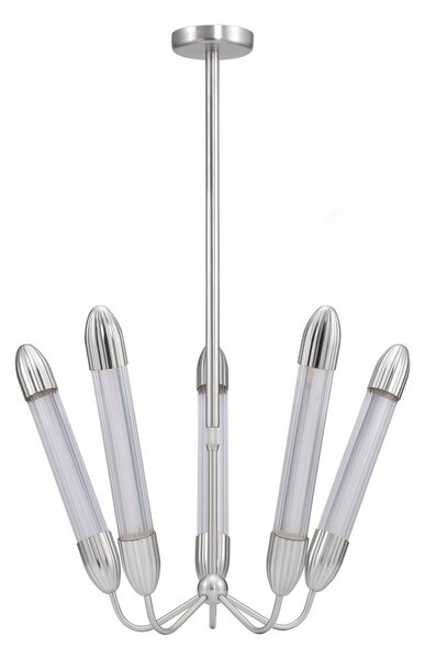 Stalowa lampa wisząca w kolorze srebra ze szklanym kloszem ø 69 cm Lemon Squeeze – UMAGE