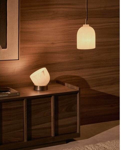Lampa wisząca w kolorze kości słoniowej ø 15 cm Shenli – Kave Home