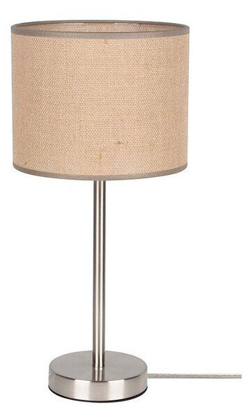 Beżowa lampka nocna stołowa z abażurem - A101-Fixa