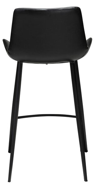 Czarny hoker z imitacji skóry DAN–FORM Denmark Hype, wys. 91 cm