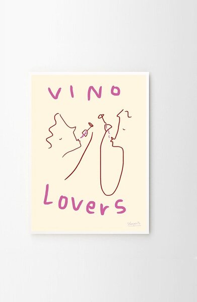 Plakat 50x70 cm Vino Lovers – Ruby Hughes – The Poster Club