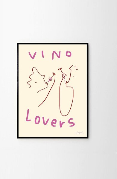 Plakat 50x70 cm Vino Lovers – Ruby Hughes – The Poster Club