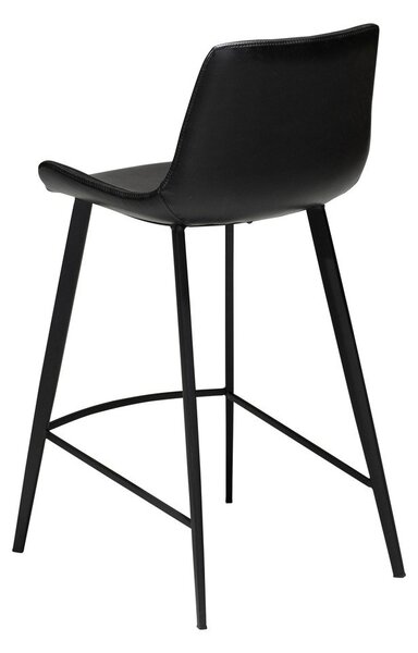 Czarny hoker z imitacji skóry DAN–FORM Denmark Hype, wys. 91 cm