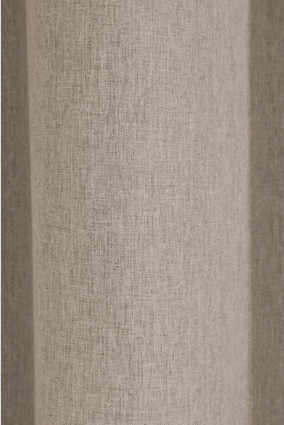 Brązowa zasłona 135x245 cm Len Uni – Sehlbach