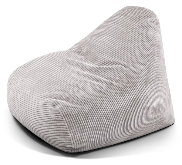 Jasnoszary sztruksowy worek do siedzenia Snug 100 – SLOWDOWN