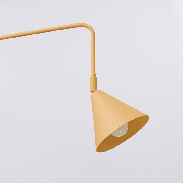 Żółty kinkiet do kontaktu ø 14 cm Zylo – Sollux