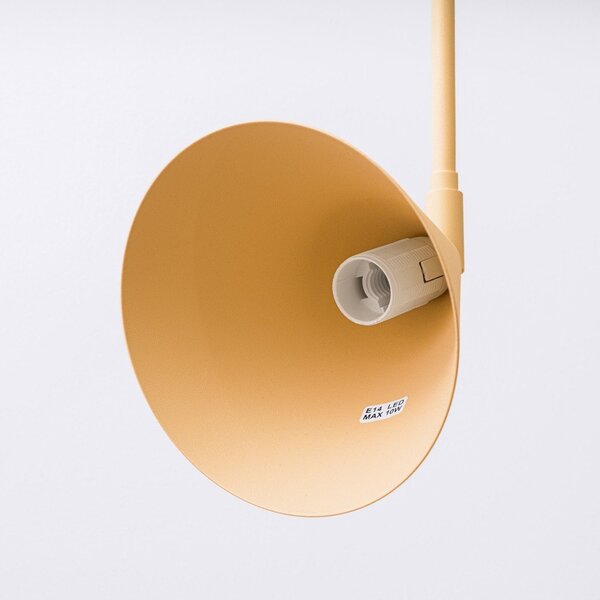 Żółty kinkiet do kontaktu ø 14 cm Zylo – Sollux