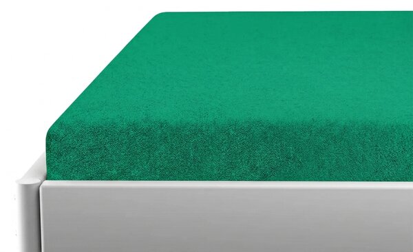 Prześcieradło frotte do łóżeczka dziecięcego PREMIUM 60x120 cm miętowe