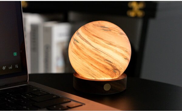 Brązowa/w ciemnym naturalnym kolorze dekoracja świetlna na USB ø 8 cm Polar Cloud – Gingko