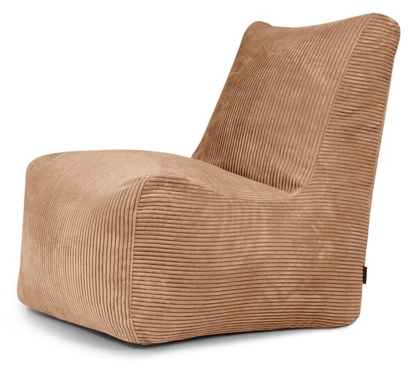 Brązowy sztruksowy worek do siedzenia Seat Lounge – SLOWDOWN