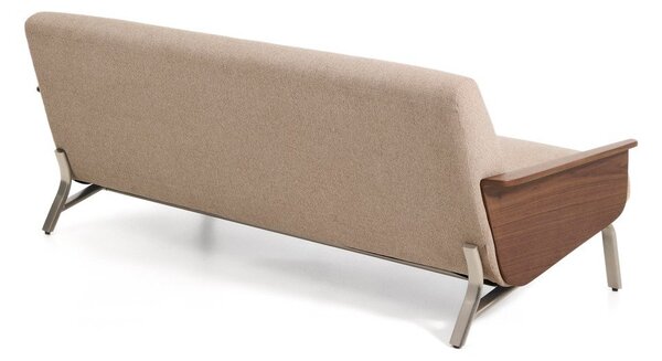 Jasnobrązowa sofa z tkaniny szenilowej 205 cm Amsen – Kave Home