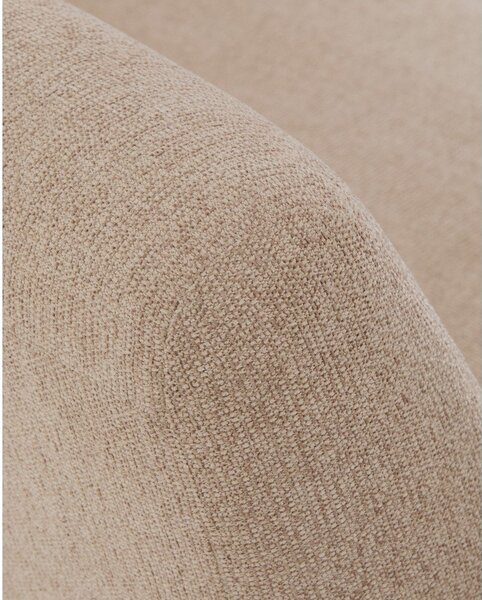 Jasnobrązowa sofa z tkaniny szenilowej 205 cm Amsen – Kave Home