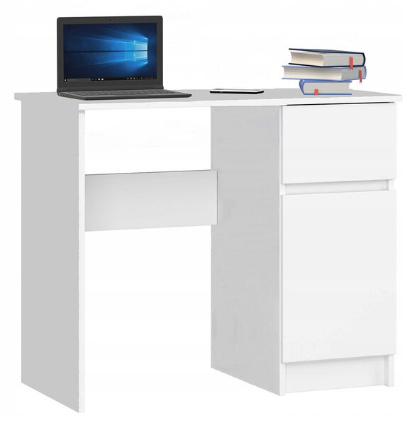 Białe minimalistyczne biurko - Akos
