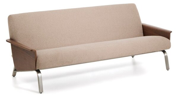 Jasnobrązowa sofa z tkaniny szenilowej 205 cm Amsen – Kave Home