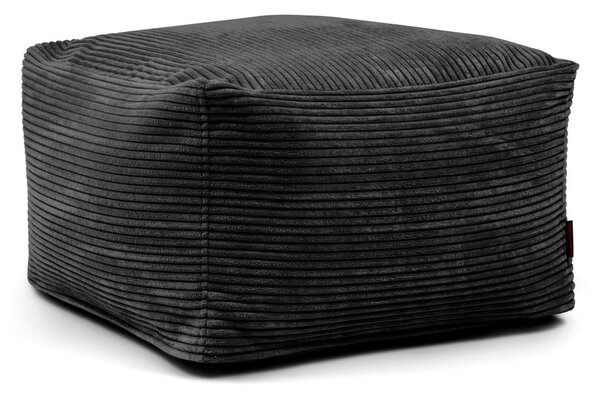 Czarny sztruksowy worek do siedzenia Softbox MooG – SLOWDOWN