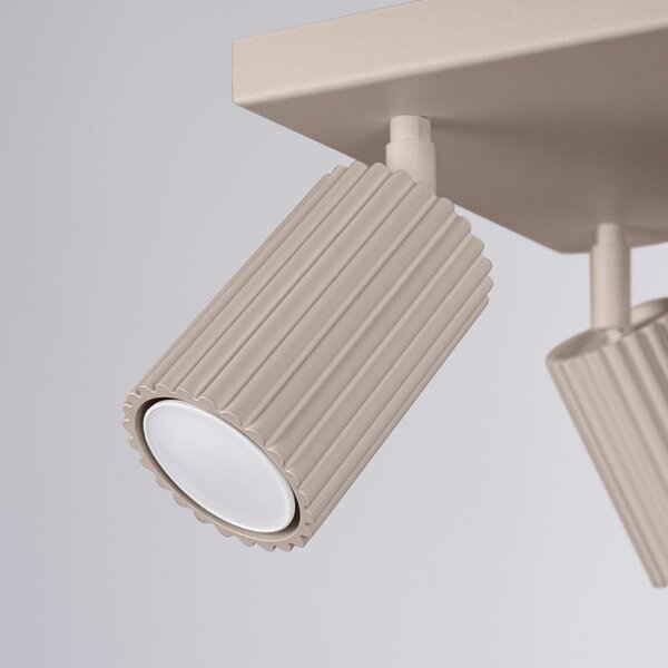 Szarobrązowa metalowa lampa punktowa ø 6,5 cm Gleam – Sollux