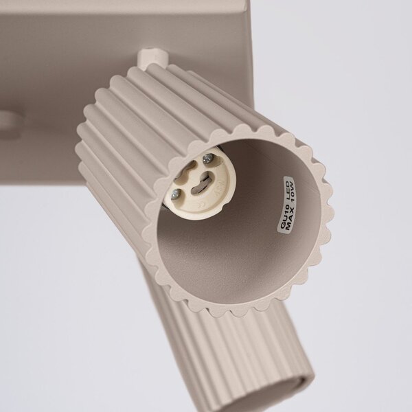 Szarobrązowa metalowa lampa punktowa ø 6,5 cm Gleam – Sollux