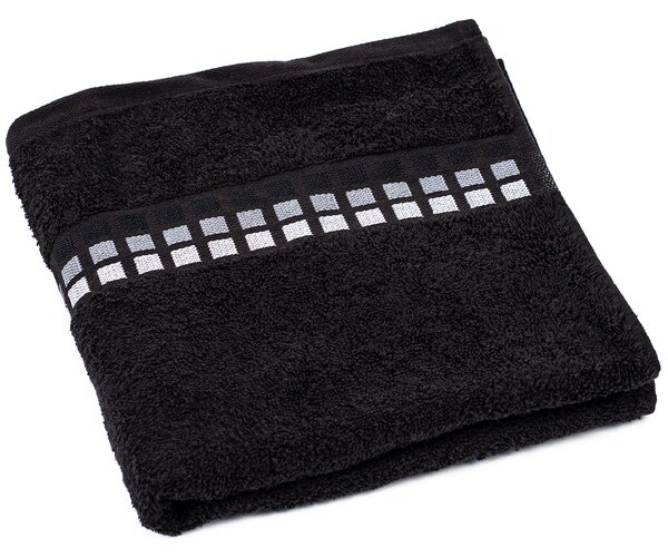 Ręcznik Darwin czarny, 50 x 100 cm, 50 x 100 cm
