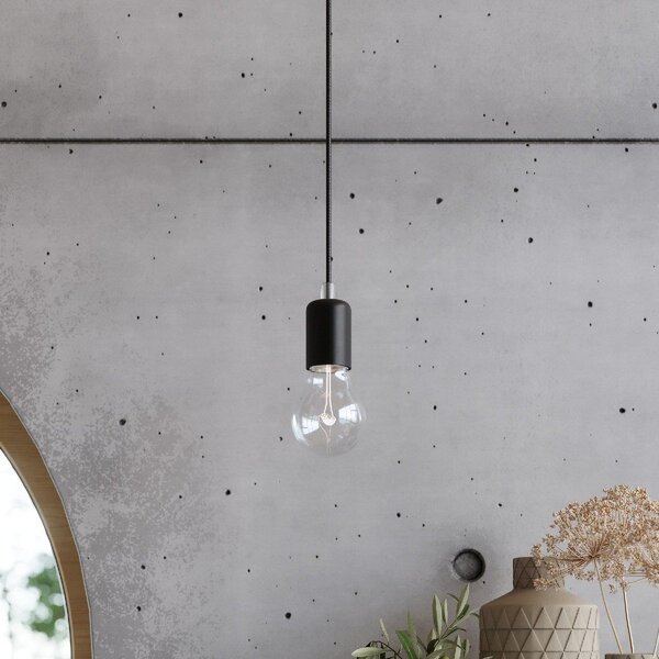 Czarna lampa wisząca 300x300 cm Spider – Sollux