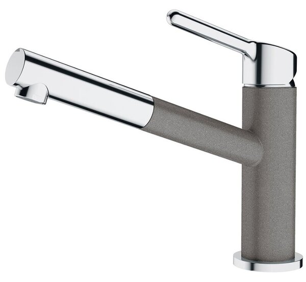 Bateria kuchenna stojÄ ca FRANKE Orbit pull-out z wyciÄ ganÄ wylewkÄ Chrom/Kamienny szary 115.0623.141