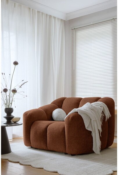Fotel w kolorze terakoty Shell – Miuform