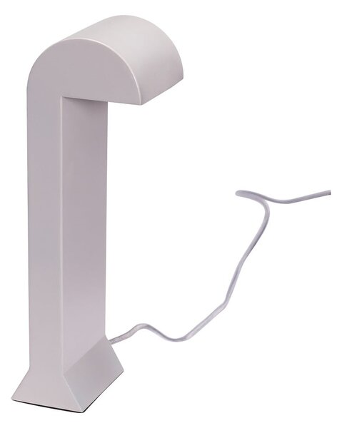 Jasnoszara lampa stołowa LED ze ściemniaczem (wysokość 34 cm) Soothe – Hübsch