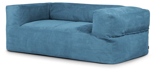 Niebieski sztruksowy worek do siedzenia Sofa MooG – SLOWDOWN