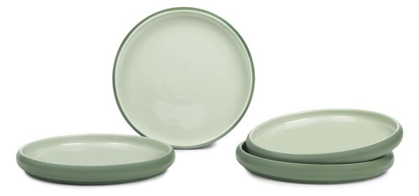 Zielone kamionkowe talerze zestaw 4 szt. ø 22 cm Aura Rondo – Bonami Selection