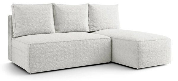 Biała sofa narożna z pojemnikiem S0-B04
