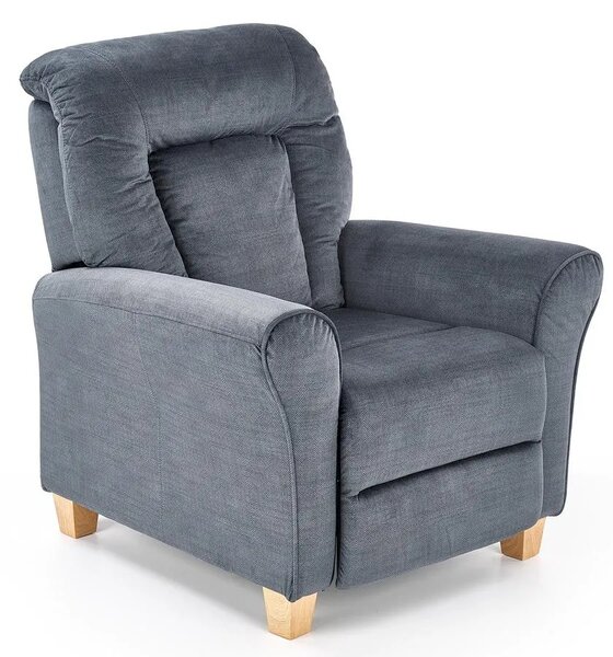 Popielaty fotel dla seniora H7-S61