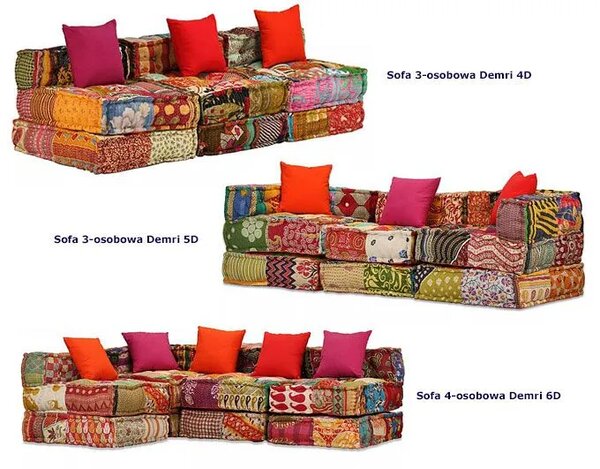 Patchworkowa modułowa sofa Montanex 5D