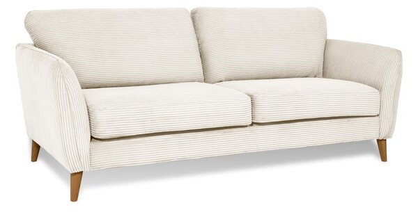 Biała sztruksowa sofa 206 cm Paris – Scandic