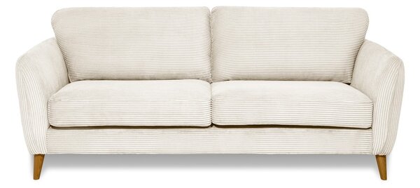 Biała sztruksowa sofa 206 cm Paris – Scandic